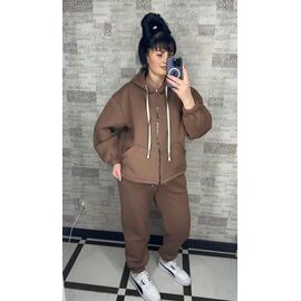 Фотография Костюм спортивный женский 091 l.brown р.48-56 "VALENTINA" недорого оптом от прямого поставщика