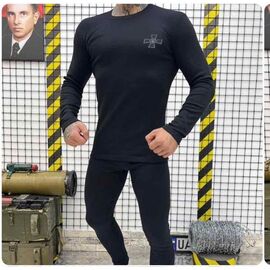 Термобілизна чоловіча 450 black р.S-3XL "Madoka" недорого оптом від прямого постачальника