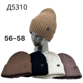 Шапка дитяча на дівчинку D5310 mix р.56-58 "SELFI" недорого оптом від прямого постачальника