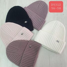 Шапка дитяча на дівчинку D5312 mix р.56-58 "SELFI" недорого оптом від прямого постачальника