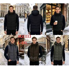Фотография Жилетка мужская демисезонная р-ры L-4XL (4цв) "KADENGQI" купить недорого от прямого поставщика