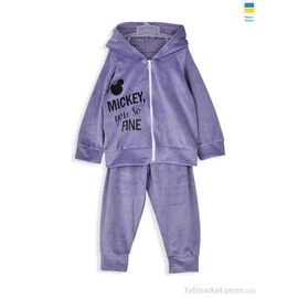 Костюм дитячий Весна/осінь 18326 violet (3 шт. р.сітка92-104) "Kir15" недорого оптом від прямого постачальника