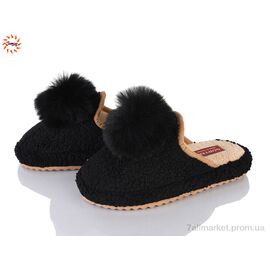 Тапки жіночі для будинку Зима 001-1 black (8 пар р.36-40) "Jumay" недорого оптом від прямого постачальника