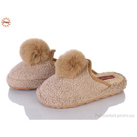 Тапки жіночі для будинку Зима 001-3 beige (8 пар р.36-40) "Jumay" недорого оптом від прямого постачальника