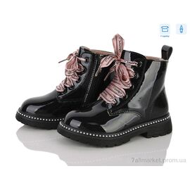 Фотография Ботинки детские удобные Весна/осень NQ734 black (6 пар р.25-30) "Clibee-ShoSho" недорого оптом от прямого поставщика