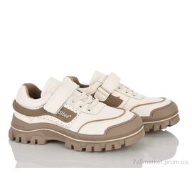 Кросівки дитячі модні Весна/осінь LC100 beige-khaki (6 пар р.32-37) "Clibee-ShoSho" недорого оптом від прямого постачальника