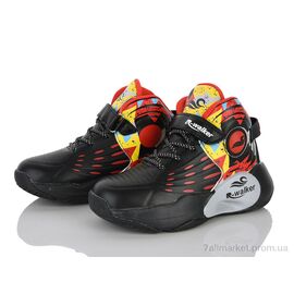 Кросівки дитячі модні Весна/осінь 2202 black-red (8 пар р.32-37) "Clibee-ShoSho" недорого оптом від прямого постачальника