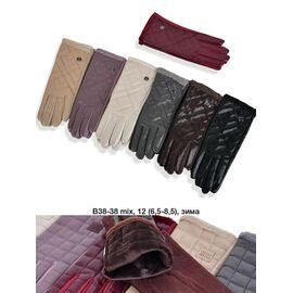 Фотография Перчатки утеплённые женские B38-38 mix р.6.5-8.5 "Descarrilado" недорого оптом от прямого поставщика