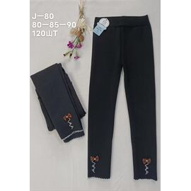 Фотография Лосины детские на девочку J80 mix р.6-12 "WHITE" недорого оптом от прямого поставщика