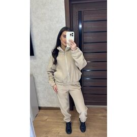 Фотография Костюм спортивный женский 088 beige р.42-50 "VALENTINA" недорого оптом от прямого поставщика