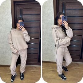Фотография Костюм спортивный женский 092 beige р.42-48 "VALENTINA" недорого оптом от прямого поставщика