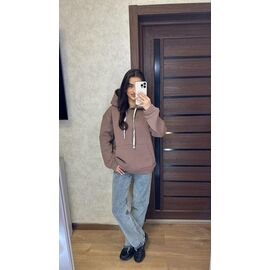 Худі жіноче 1 brown р.42-52 "VALENTINA" недорого оптом від прямого постачальника