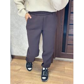 Фотография Штаны спортивные женские тёплые 301 brown р.42-56 "VALENTINA" недорого оптом от прямого поставщика