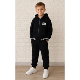 Костюм дитячий спортивний на хлопчика PR1504 black р.5-9 "Proschenko" недорого оптом від прямого постачальника