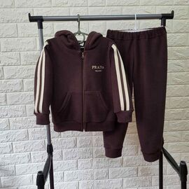 Костюм дитячий спортивний теплий унісекс PR1506 brown р.6-9 "Proschenko" недорого оптом від прямого постачальника