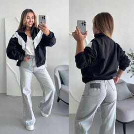 Кофта спортивна жіноча 9085 black р.42-48 "LINDA" недорого оптом від прямого постачальника
