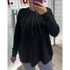 Светр жіночий 25510 black р.50-54 "PULSE" недорого оптом від прямого постачальника
