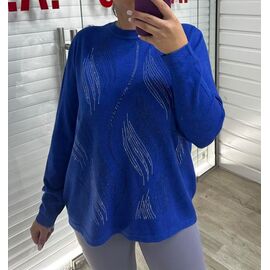 Светр жіночий 25511 blue р.50-54 "PULSE" недорого оптом від прямого постачальника