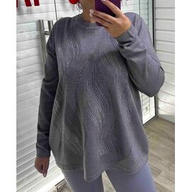 Светр жіночий 25511 grey р.50-54 "PULSE" недорого оптом від прямого постачальника
