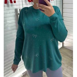 Светр жіночий 25512 green р.50-54 "PULSE" недорого оптом від прямого постачальника