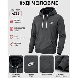 Фотография Худи мужской AZ1222-4352 grey р.2XL-6XL "REMAIN" недорого оптом от прямого поставщика