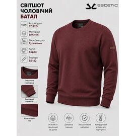 Фотография Свитер мужской AZ1240-T0220 wine р.M-3XL "REMAIN" недорого оптом от прямого поставщика