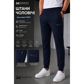 Штани спортивні чоловічі AZ1245-B1693 navy р.M-3XL "REMAIN" недорого оптом від прямого постачальника