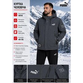 Куртка чоловіча зимова AZ1304-9818 d.grey р.48-56 "REMAIN" недорого оптом від прямого постачальника