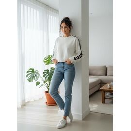 Светр жіночий 291002 white р.42-48 "Katty" недорого оптом від прямого постачальника