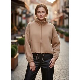 Кофта спортивна жіноча 600 d.beige р.42-48 "Katty" недорого оптом від прямого постачальника