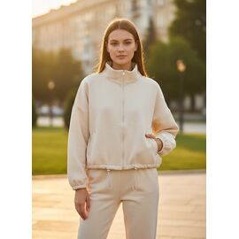 Кофта спортивна жіноча 600 l.beige р.42-48 "Katty" недорого оптом від прямого постачальника