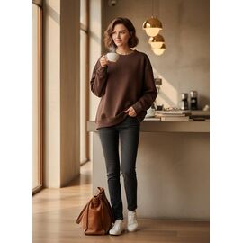 Светр жіночий 805 brown р.M-2XL "Katty" недорого оптом від прямого постачальника