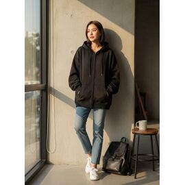 Кофта спортивна жіноча 809 black р.M-2XL "Katty" недорого оптом від прямого постачальника