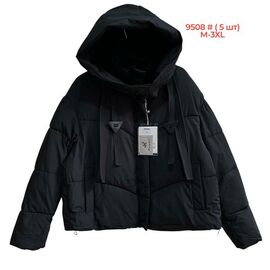 Куртка жіноча зимова 8508 black р.M-2XL "Katty" недорого оптом від прямого постачальника