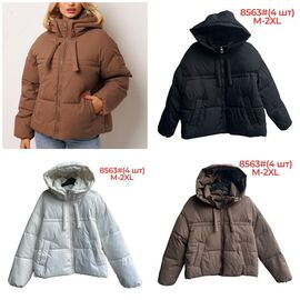 Куртка жіноча зимова 8563 d.brown р.M-2XL "Katty" недорого оптом від прямого постачальника