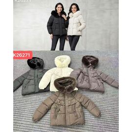 Фотография Куртка женская зимняя K26271 milk р.M-2XL "Dorimodes" недорого оптом от прямого поставщика
