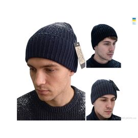 Фотография Шапка мужская Зима 1101 mix (4 шт. р.сетка 56-60) "Mabi" недорого оптом от прямого поставщика