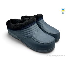 Сабо чоловічі Зима M3 синій (6 пар р.41-46) "Rai shoes" недорого оптом від прямого постачальника