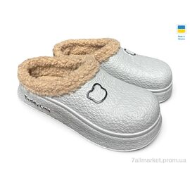 Сабо для жінок літні Зима 606 сірий (8 пар р.36-41) "Rai shoes" недорого оптом від прямого постачальника