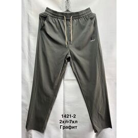 Фотография Штаны спортивные мужские 1421-2 grey р.48-58 "WELL" недорого оптом от прямого поставщика