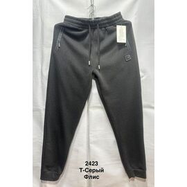 Фотография Штаны спортивные мужские утеплённые 2423 grey р.48-56 "WELL" недорого оптом от прямого поставщика