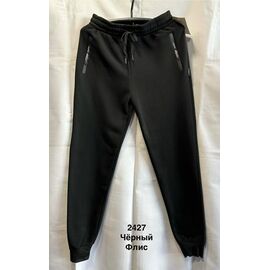 Фотография Штаны спортивные мужские утеплённые 2427 black р.XL-5XL "WELL" недорого оптом от прямого поставщика