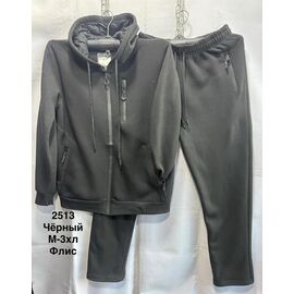Костюм спортивний чоловічий 2513 black р.M-3XL "WELL" недорого оптом від прямого постачальника