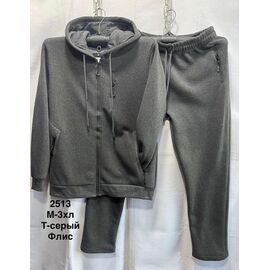 Костюм спортивний чоловічий 2513 d.grey р.M-3XL "WELL" недорого оптом від прямого постачальника
