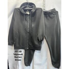 Костюм спортивний чоловічий 2513B black р.3XL-7XL "WELL" недорого оптом від прямого постачальника