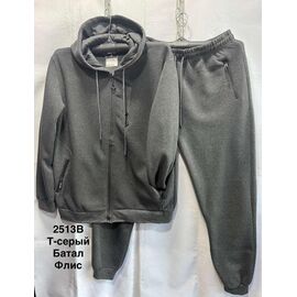 Костюм спортивний чоловічий 2513B d.grey р.3XL-7XL "WELL" недорого оптом від прямого постачальника