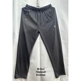 Фотография Штаны спортивные мужские 2558 black р.M-3XL "WELL" недорого оптом от прямого поставщика