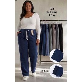 Штани жіночі утеплені 582 mix р.4XL-8XL "WELL" недорого оптом від прямого постачальника