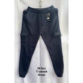 Фотография Штаны спортивные мужские утеплённые 7225 navy р.M-3XL "WELL" недорого оптом от прямого поставщика