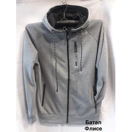 Фотография Кофта спортивная мужская MH1268 grey р.3XL-7XL "WELL" недорого оптом от прямого поставщика